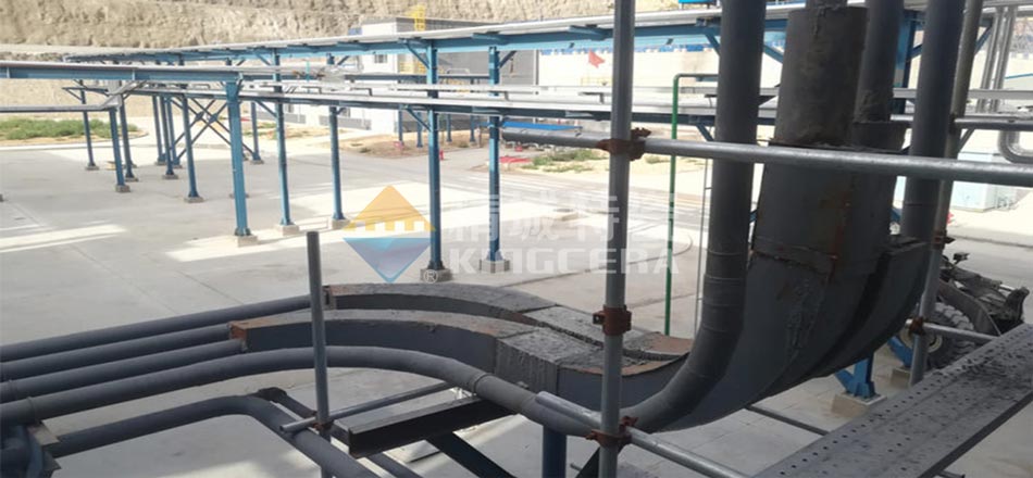 脫硫管道內襯耐磨陶瓷的成功案例